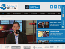 Tablet Screenshot of coachrandysays.com